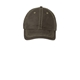 aerial view a brown port authority(r) pigment print distressed cap, image 1 of 2