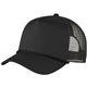 aerial view a black port authority(r) 5- panel snapback cap, image 1 of 2