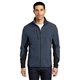 aerial view a navy heather/ black port authority(r) r - tek(r) pro fleece full - zip jacket, image 1 of 6
