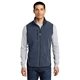aerial view a navy heather/ black port authority(r) r - tek(r) pro fleece full - zip vest, image 1 of 6