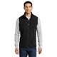 aerial view a black/ black port authority(r) r - tek(r) pro fleece full - zip vest, image 1 of 6