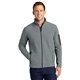 aerial view a frost grey/ magnet port authority(r) summit fleece full - zip jacket, image 1 of 6