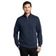 aerial view a navy port authority(r) slub fleece 1/4- zip pullover, image 1 of 6