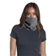aerial view a midnight heather port authority(r) fleece neck gaiter, image 1 of 5