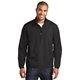 aerial view a black port authority(r) zephyr 1/2- zip pullover, image 1 of 6