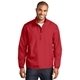 aerial view a rich red port authority(r) zephyr 1/2- zip pullover, image 1 of 6