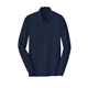 aerial view a river blue navy port authority(r) long sleeve core classic pique polo, image 1 of 6