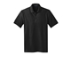 aerial view a black port authority(r) stretch pique polo, image 1 of 6