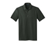 aerial view a grey smoke port authority(r) stretch pique polo, image 1 of 6