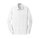 aerial view a white port authority(r) dimension knit dress shirt, image 1 of 6