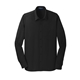aerial view a black port authority(r) dimension knit dress shirt, image 1 of 6