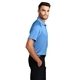 aerial view a azure blue port authority(r) crossover raglan polo, image 1 of 6