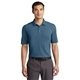 aerial view a river blue navy/ carolina blue port authority(r) coastal cotton blend polo, image 1 of 5