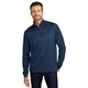 aerial view a regatta blue/ iron grey port authority(r) vertical texture 1/4- zip pullover, image 1 of 6