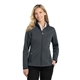 aerial view a graphite port authority(r) womens pique fleece jacket, image 1 of 5