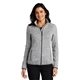 aerial view a grey heather port authority(r) womens sweater fleece jacket, image 1 of 6