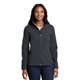 aerial view a battleship grey port authority(r) womens welded soft shell jacket, image 1 of 8