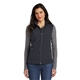 aerial view a battleship grey port authority(r) womens core soft shell vest, image 1 of 6