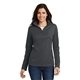 aerial view a battleship grey port authority(r) womens pinpoint mesh 1/2- zip, image 1 of 6