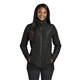 aerial view a deep black port authority(r) womens collective insulated jacket, image 1 of 6