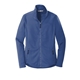 aerial view a night sky blue port authority (r) womens collective smooth fleece jacket, image 1 of 5
