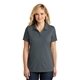aerial view a graphite port authority(r) womens dry zone(r) uv micro - mesh polo, image 1 of 6