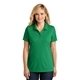 aerial view a bright kelly green port authority(r) womens dry zone(r) uv micro - mesh polo, image 1 of 6