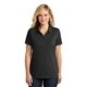 aerial view a deep black port authority(r) womens dry zone(r) uv micro - mesh polo, image 1 of 6