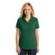 aerial view a deep forest green port authority(r) womens dry zone(r) uv micro - mesh polo, image 1 of 6