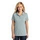 aerial view a gusty grey port authority(r) womens dry zone(r) uv micro - mesh polo, image 1 of 6