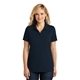 aerial view a river blue navy port authority(r) womens dry zone(r) uv micro - mesh polo, image 1 of 6