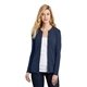 aerial view a dress blue navy port authority(r) ladies concept stretch button - front cardigan - colors, image 1 of 6