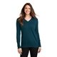 aerial view a moroccan blue port authority(r) womens v - neck sweater, image 1 of 6