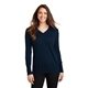 aerial view a navy port authority(r) womens v - neck sweater, image 1 of 6