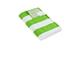 aerial view a bright lime port authority(r) cabana stripe beach towel, image 1 of 3