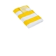 aerial view a sunflower yellow port authority(r) cabana stripe beach towel, image 1 of 3