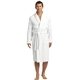 aerial view a white port authority(r) checkered terry shawl collar robe, image 1 of 6
