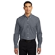 aerial view a black port authority(r) superpro(tm) oxford shirt, image 1 of 6
