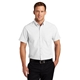 aerial view a white port authority(r) short sleeve superpro(tm) oxford shirt, image 1 of 6