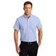 aerial view a oxford blue port authority(r) short sleeve superpro(tm) oxford shirt, image 1 of 6