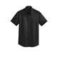 aerial view a black port authority(r) short sleeve superpro(tm) twill shirt, image 1 of 6