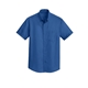 aerial view a true blue port authority(r) short sleeve superpro(tm) twill shirt, image 1 of 6