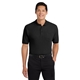 aerial view a black port authority(r) tall silk touch(tm) polo with pocket, image 1 of 5