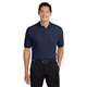 aerial view a navy port authority(r) tall silk touch(tm) polo with pocket, image 1 of 5