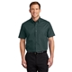 aerial view a dark green/ navy port authority(r) tall short sleeve easy care shirt, image 1 of 6