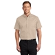 aerial view a stone port authority(r) tall short sleeve easy care shirt, image 1 of 6