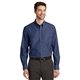 aerial view a deep blue port authority(r) tall crosshatch easy care shirt, image 1 of 6