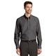 aerial view a soft black port authority(r) tall crosshatch easy care shirt, image 1 of 6