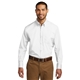 aerial view a white port authority(r) long sleeve carefree poplin shirt, image 1 of 6