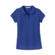 aerial view a royal port authority(r) girls silk touch(tm) peter pan collar polo, image 1 of 5